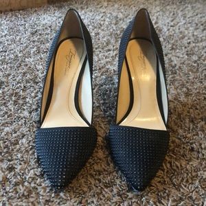 Vince Camuto black stud heels